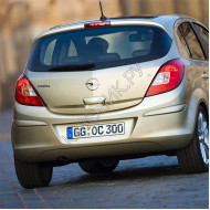 Бампер задний в цвет кузова Opel Corsa D (2006-2010) 5 дверный