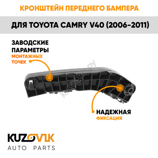 Кронштейн переднего бампера правый Toyota Camry V40 (2006-2011) KUZOVIK